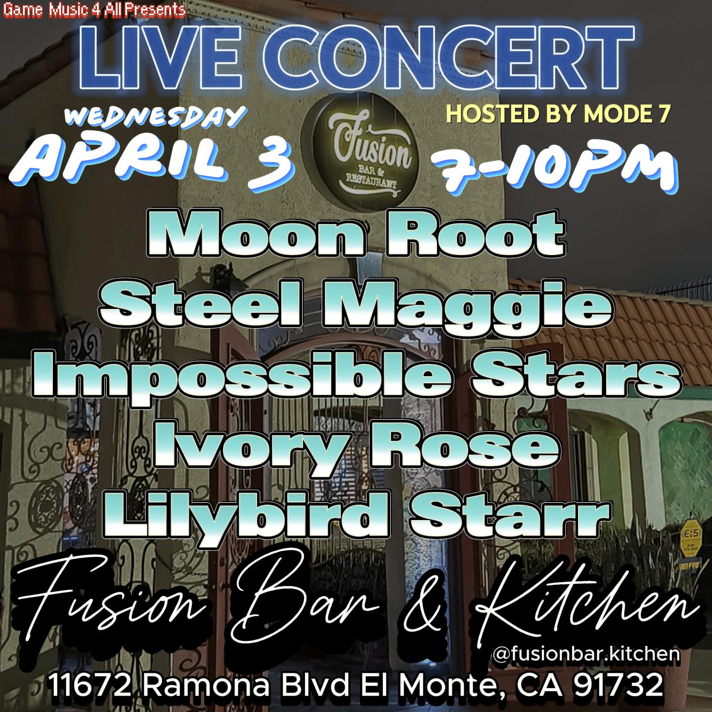 Indie Music in El Monte, CA. April 3rd at the new Fusion Bar and ...